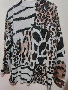 Multi Printed Winter Top For Girl Or Woman 40 Bust