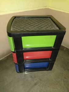 Colorful Woven Plastic Drawer Storage