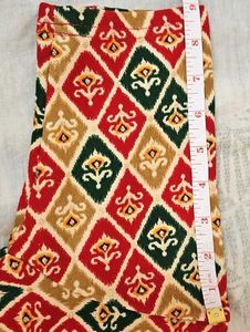 Red Patterned Strechable Blouse