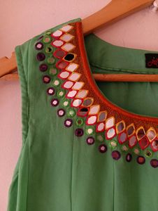 Jaheena Designer Mirror Work Anarkali
