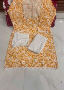 Floral Print Kurti Set