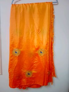 Peacock 🦚 Embroidery Lite Weight Saree