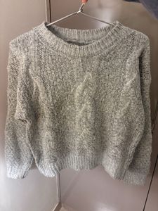 Cozy Grey Knit Sweater