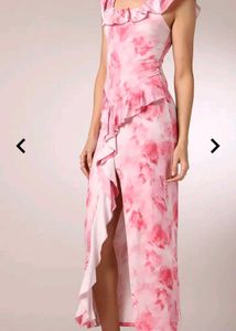 Pink Floral Maxi Dress