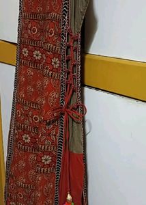 Ethnic Gown With Attached Skirt