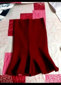 Maroon Mermaid Skirt (Winter)