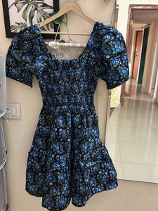 GAP Floral Print Fit And Flare Dress