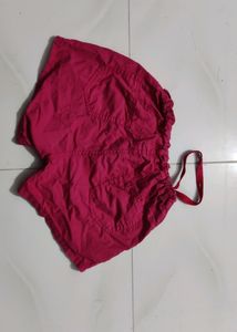 Pink Cotton Shorts