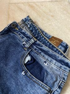 denim jeans & casuals slim-fit embroidered
