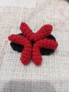 Handmade Crochet Angry Hair Clip