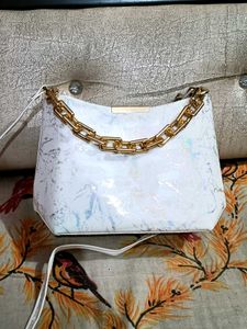 White Holographic Sling Bag