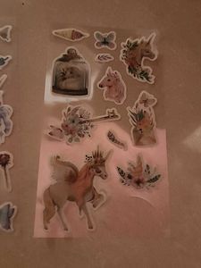 6 Sheets Of Unicorn Stickers
