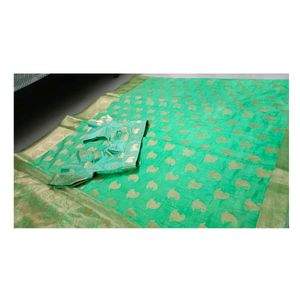 Green Banarasi Silk Saree
