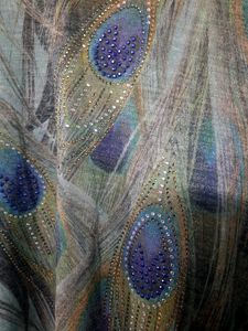 Peacock Print A Line Kurti