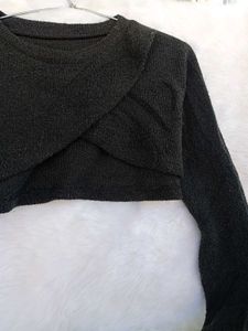 🌼Chic Black Cropped Bolero🌼