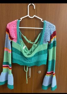 Crochet Summer Top Cum Shrug