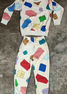 Printed Pants & T-Shirt Set