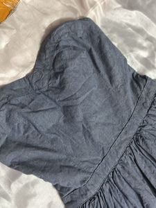 Superdry Strapless Chambray Dress
