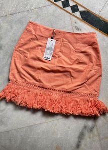 Coral Tassel Skirt