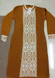new Stylish Embroidered woolen Kurta