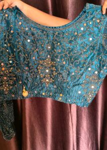 Fully work Blue lehgah choli without dupatta