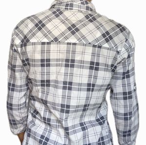 Checked White Shirt