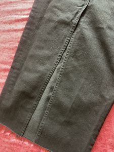 Zara Black Denim Maxi Dress