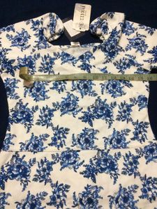 Western Style Printed Half Sleeve Top