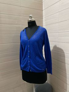 Calvin Klein imported Blue Embellished Cardigan