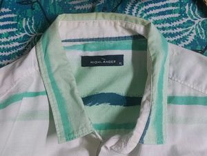 Green Casual Half Shirt