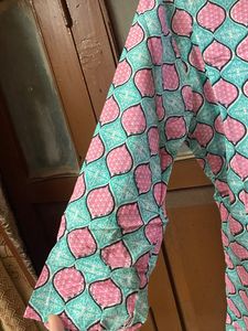Printed Beautiful Short Cotton Kurti ,3/4 Sleeves