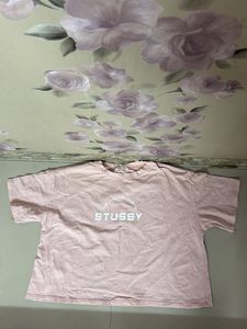 Stussy Pink Striped Tee