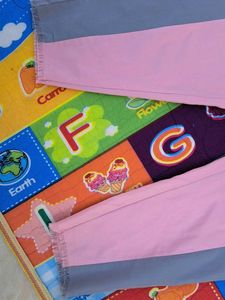 Pink &amp; Grey Colorblock Pants