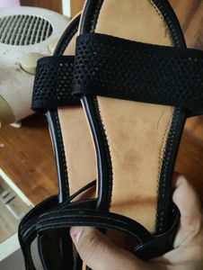 Black Ankle Strap Sandals