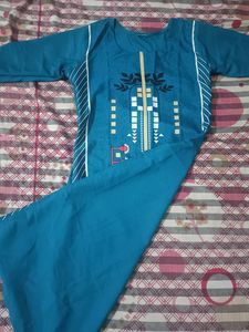 Blue Printed Kurta