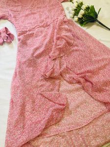 Pink Ruffle Dress