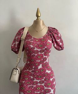 Zara Puff Ballloon Sleeves Floral Print Stretchy S