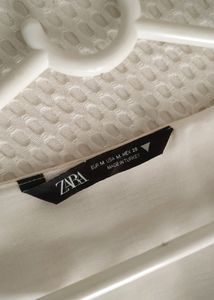 Zara Cream Long Puff Sleeve Top
