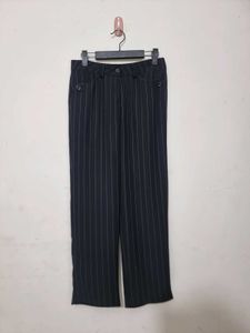 Striped Black Trousers