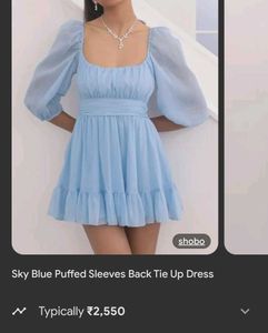 Baby Blue Mini Dress