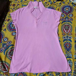 Cute Pink Polo Top