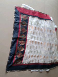 Lovely off White Saree
