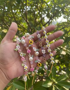 Beaded Flower Bracelet