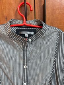 2 time worn Annabelle Striped Button-Down Shirt
