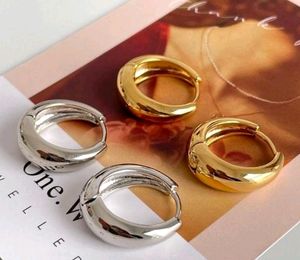 Gold and Silver Small Chunky Hoops -