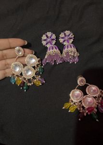 2 Peace Jhumka Set