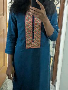 Blue Turquoise Color Kurta