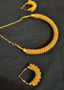 Gold-Tone Necklace &amp; Earring Set