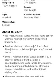Elegant Printe Kurta Set
