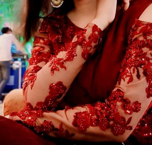 Burgundy Floral Dress